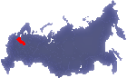 Region Vologda auf der Karte Russlands