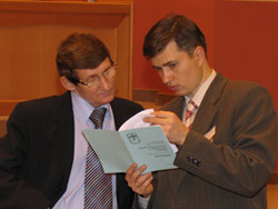 Prof. Dr. Viktor Konassov und Dr. Alexandr Kusminych